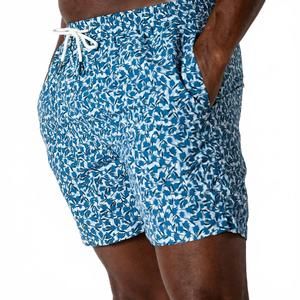 NEW DUCK HEAD print sailport swim short in shadow blue